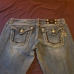 Miss Me Embellished Blue Boot Cut Jeans